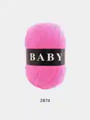 Тёмно-розовый пряжа Vita Baby, 100% Акрил, 100 г, 400 м