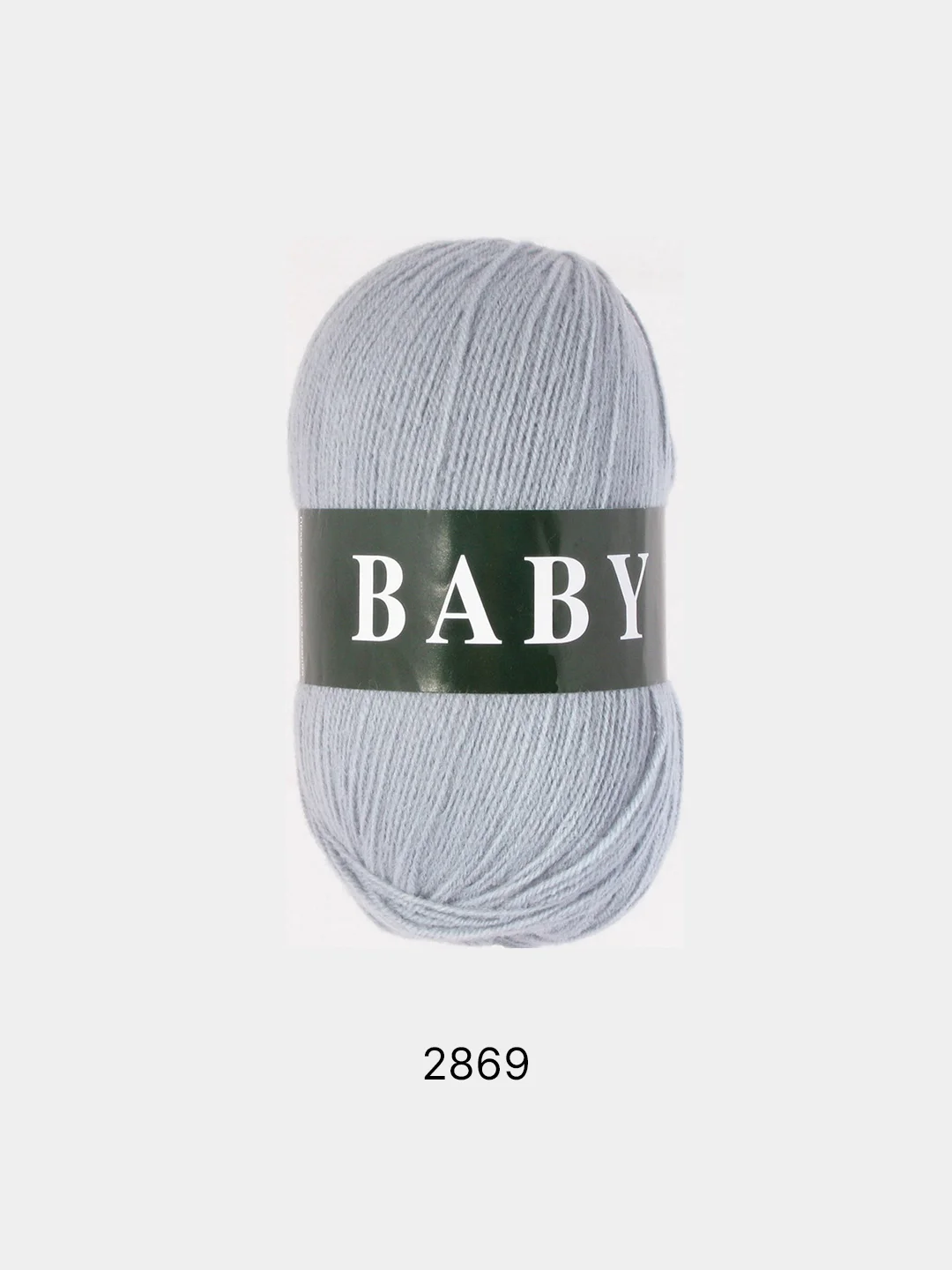 Серый пряжа Vita Baby, 100% Акрил, 100 г, 400 м