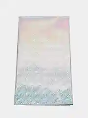Серебряный скатерть одноразовая, 1,37*2,74