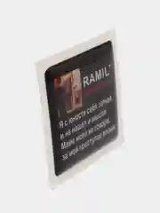 Бронзовый 3d стикеры наклейки на чехол телефона  "Ramil / Рамиль"