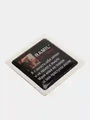 Бронзовый 3d стикеры наклейки на чехол телефона  "Ramil / Рамиль"