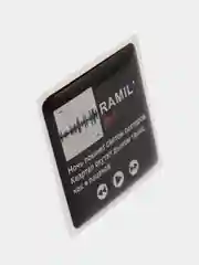 Голубой 3d стикеры наклейки на чехол телефона  "Ramil / Рамиль"
