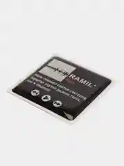 Голубой 3d стикеры наклейки на чехол телефона  "Ramil / Рамиль"