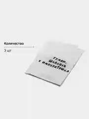 Лазурный подарочные крафт-пакеты с приколами по 1 шт  и 3 шт