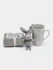 Серебряный подарочный набор с кружкой/ подарочный бокс/ подарок на день рождения/ подарок подруге