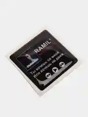 Бирюзовый 3d стикеры наклейки на чехол телефона  "Ramil / Рамиль"