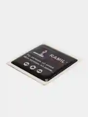 Бирюзовый 3d стикеры наклейки на чехол телефона  "Ramil / Рамиль"