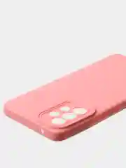 Пудровый чехол для Samsung A53 матовый с дополнительной защитой камеры