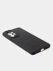 Черный чехол для Samsung A53 матовый с дополнительной защитой камеры