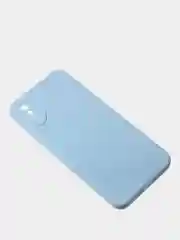 Голубой чехол для Redmi 9A матовый, с дополнительной защитой камеры