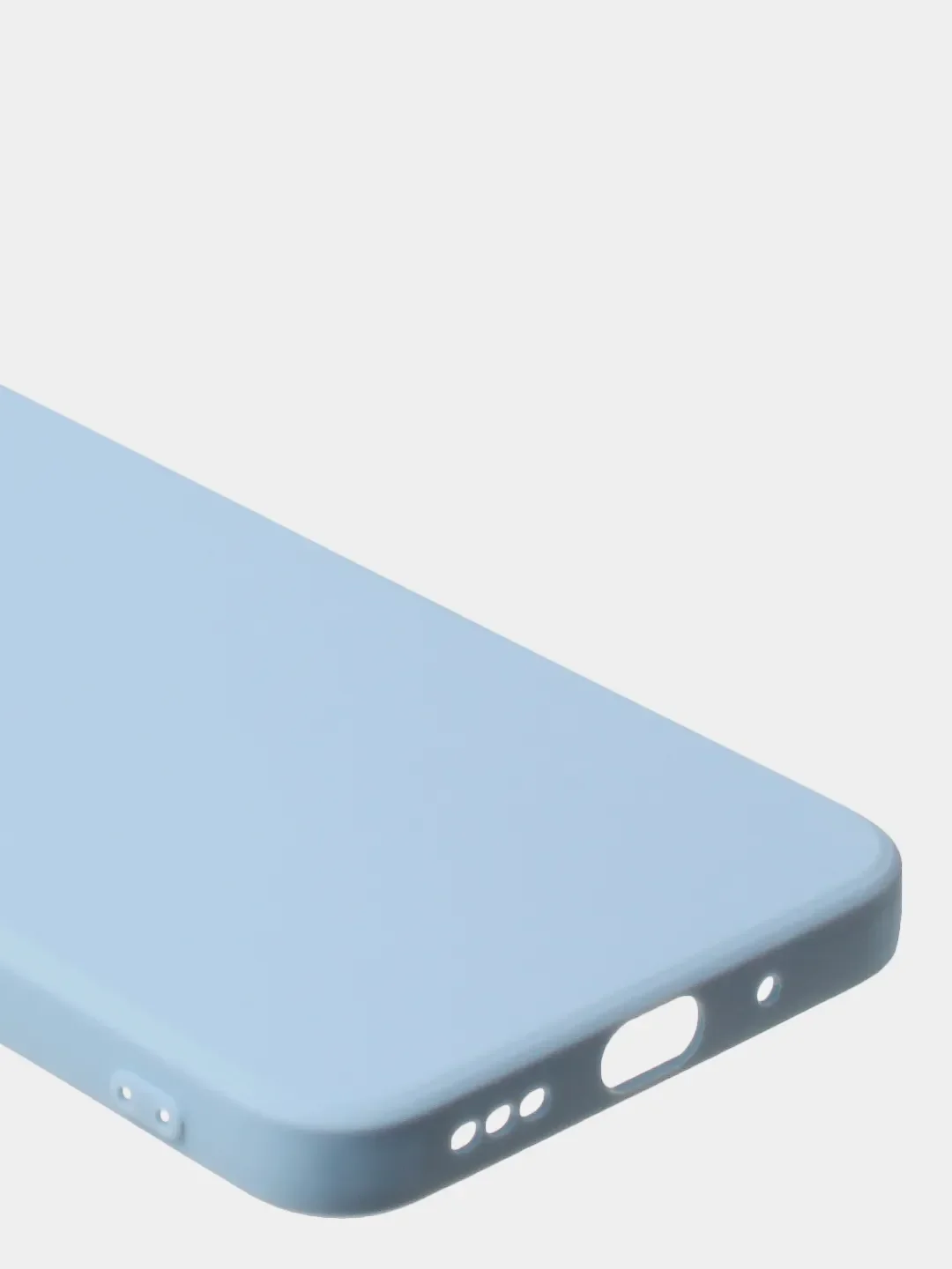 Голубой чехол для Redmi 9A матовый, с дополнительной защитой камеры