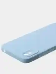 Голубой чехол для Redmi 9A матовый, с дополнительной защитой камеры