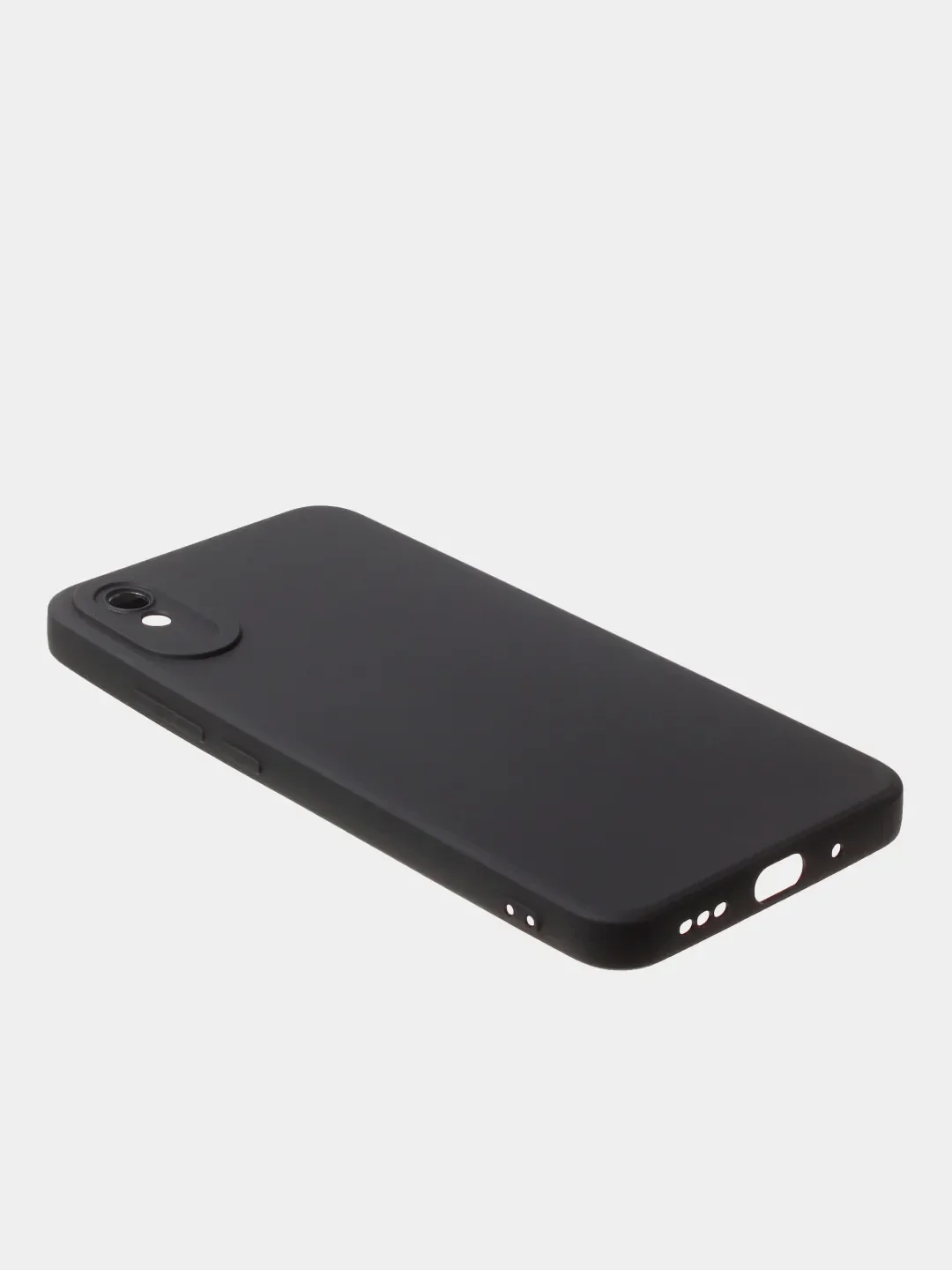 Черный чехол для Redmi 9A матовый, с дополнительной защитой камеры