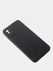 Черный чехол для Redmi 9A матовый, с дополнительной защитой камеры