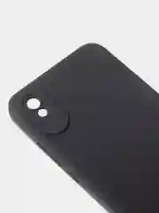 Черный чехол для Redmi 9A матовый, с дополнительной защитой камеры