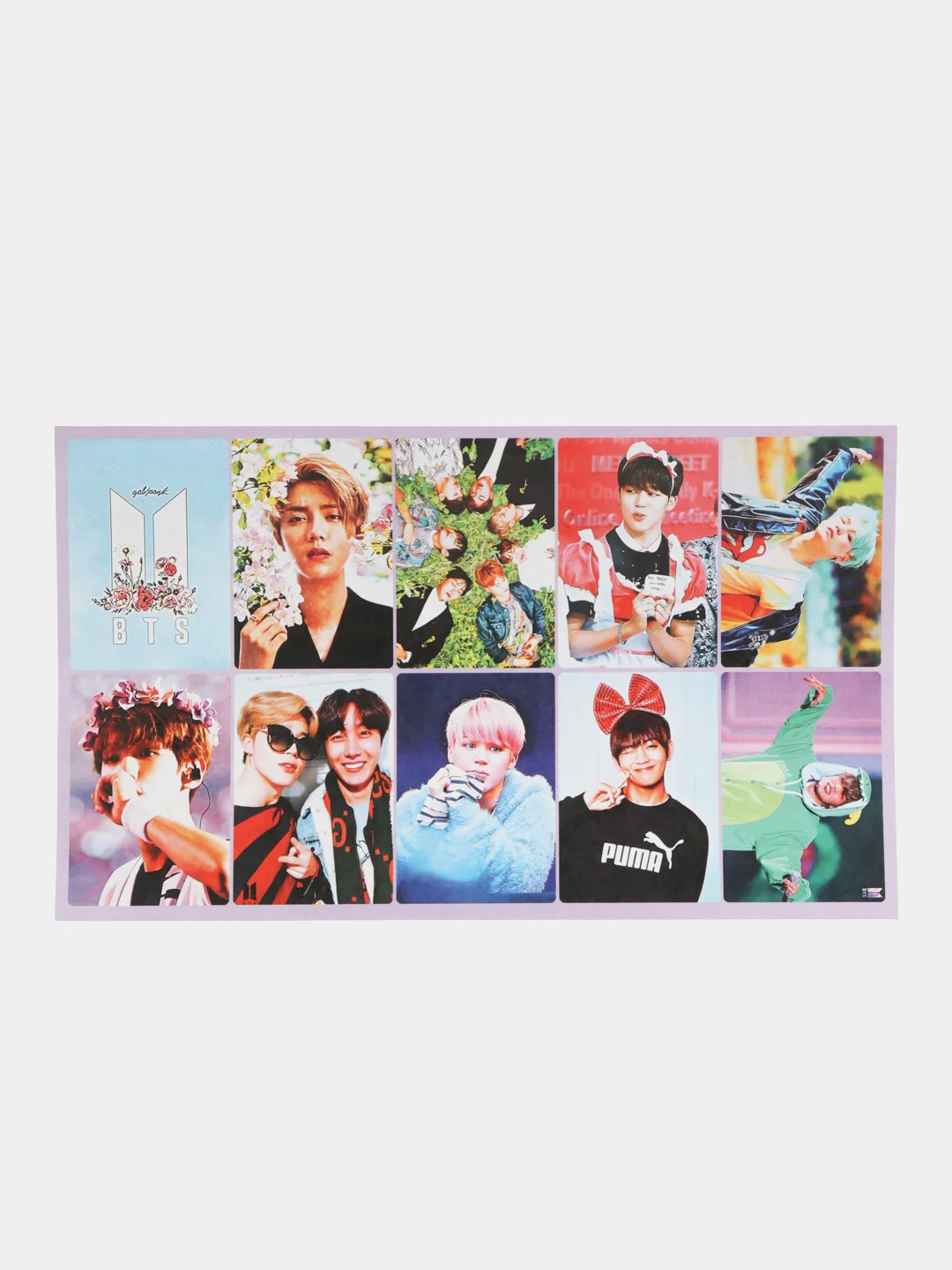 Красный наклейки BTS, K-POP