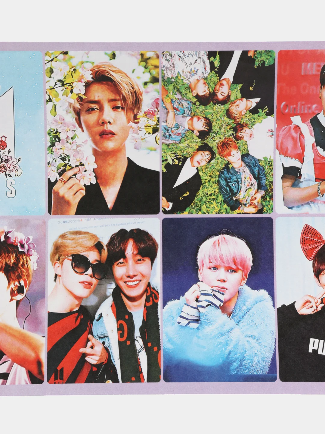 Красный наклейки BTS, K-POP