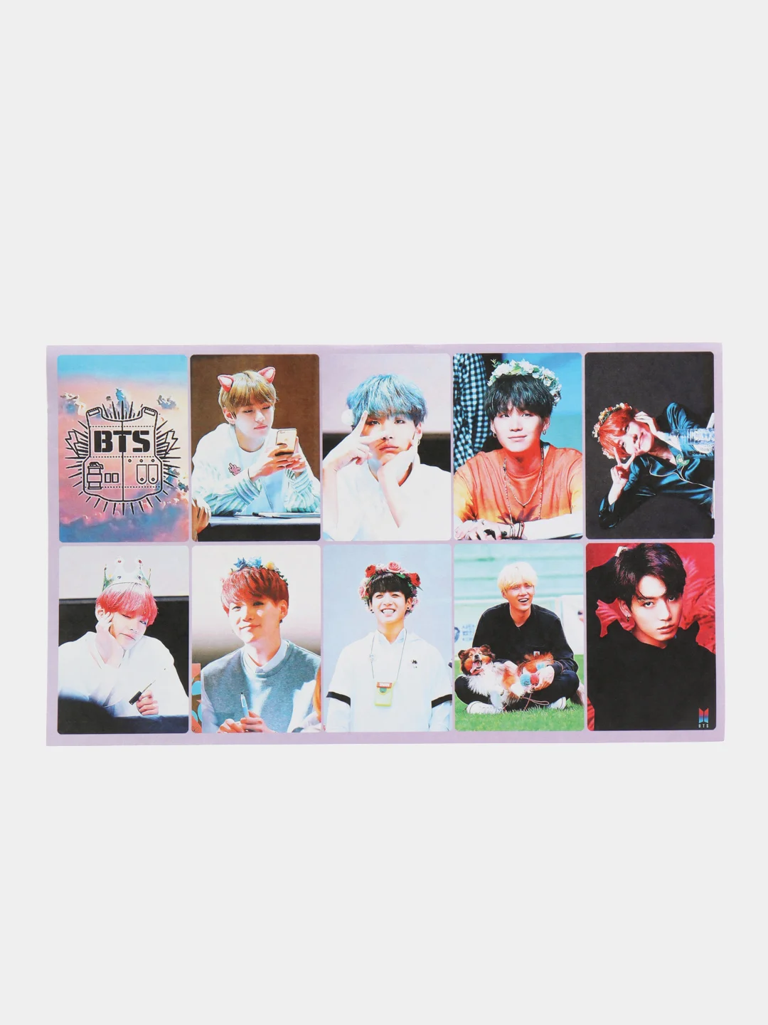 Голубой наклейки BTS, K-POP