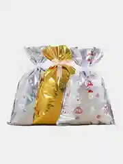 Ледяной мешочки новогодние плотные,пакет мешок подарочный большой