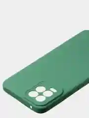 Зеленый чехол для Redmi 9A матовый, с дополнительной защитой камеры