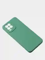 Зеленый чехол для Redmi 9A матовый, с дополнительной защитой камеры