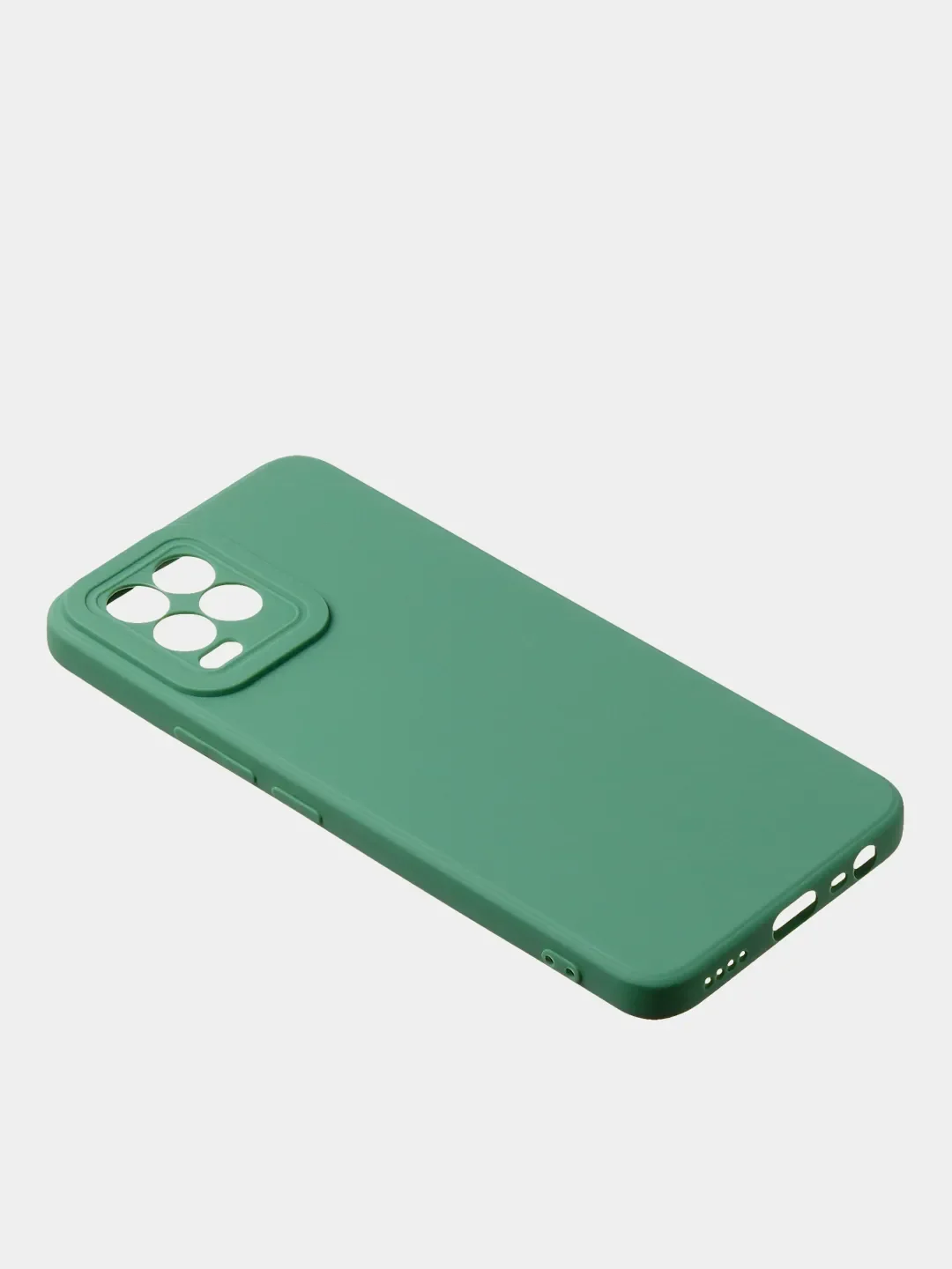 Зеленый чехол для Redmi 9A матовый, с дополнительной защитой камеры