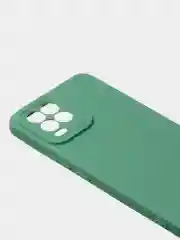 Зеленый чехол для Redmi 9A матовый, с дополнительной защитой камеры
