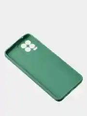 Зеленый чехол для Redmi 9A матовый, с дополнительной защитой камеры