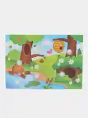 Белый игра развивающая "Веселые липучки", на память и логику