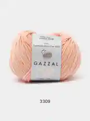 Карамельный пряжа Gazzal Wool 115, мериносовая шерсть, 50г/115м