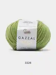 Лесной зеленый пряжа Gazzal Wool 115, мериносовая шерсть, 50г/115м