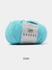 Бирюзовый пряжа Gazzal Wool 115, мериносовая шерсть, 50г/115м
