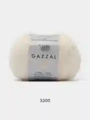 Белый пряжа Gazzal Wool 115, мериносовая шерсть, 50г/115м