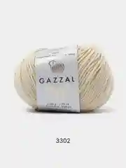 Бежевый пряжа Gazzal Wool 115, мериносовая шерсть, 50г/115м