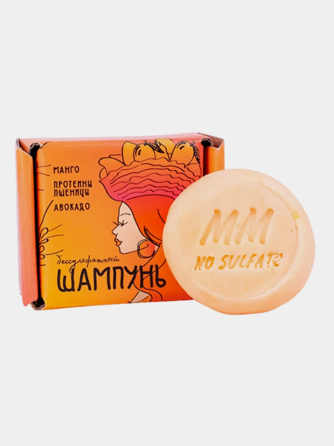 Твердый бессульфатный шампунь Meela Meelo, 4 вида