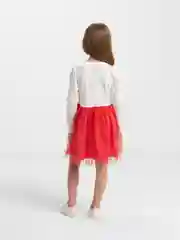 Коралловый платье для девочки, с длинным рукавом, 3-7 лет