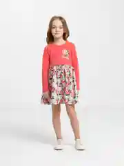 Фуксия платье для девочки с длинным рукавом, повседневное, 3-7 лет