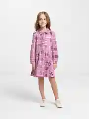 Розовый платье для девочки с длинным рукавом, 3 - 7 лет
