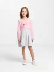 Серый платье для девочки, с длинным рукавом, 3-7 лет
