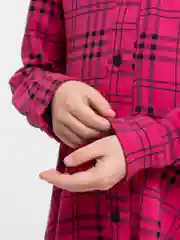 Фуксия платье для девочки с длинным рукавом, 3 - 7 лет
