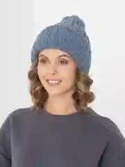 Индиго шапка  женская двухслойная Бетта