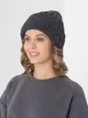 Угольный шапка  женская двухслойная Бетта