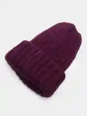 Багровый шапка  женская двухслойная Бетта