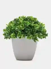Зеленый цветы растение искусственное в горшке