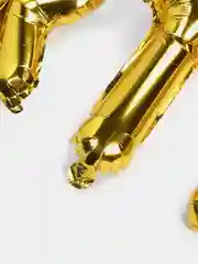 Золотой воздушный шар фольгированный с днем рождения