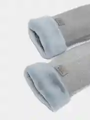 Серый варежки зимние женские, меховые