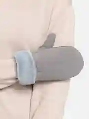 Серый варежки зимние женские, меховые