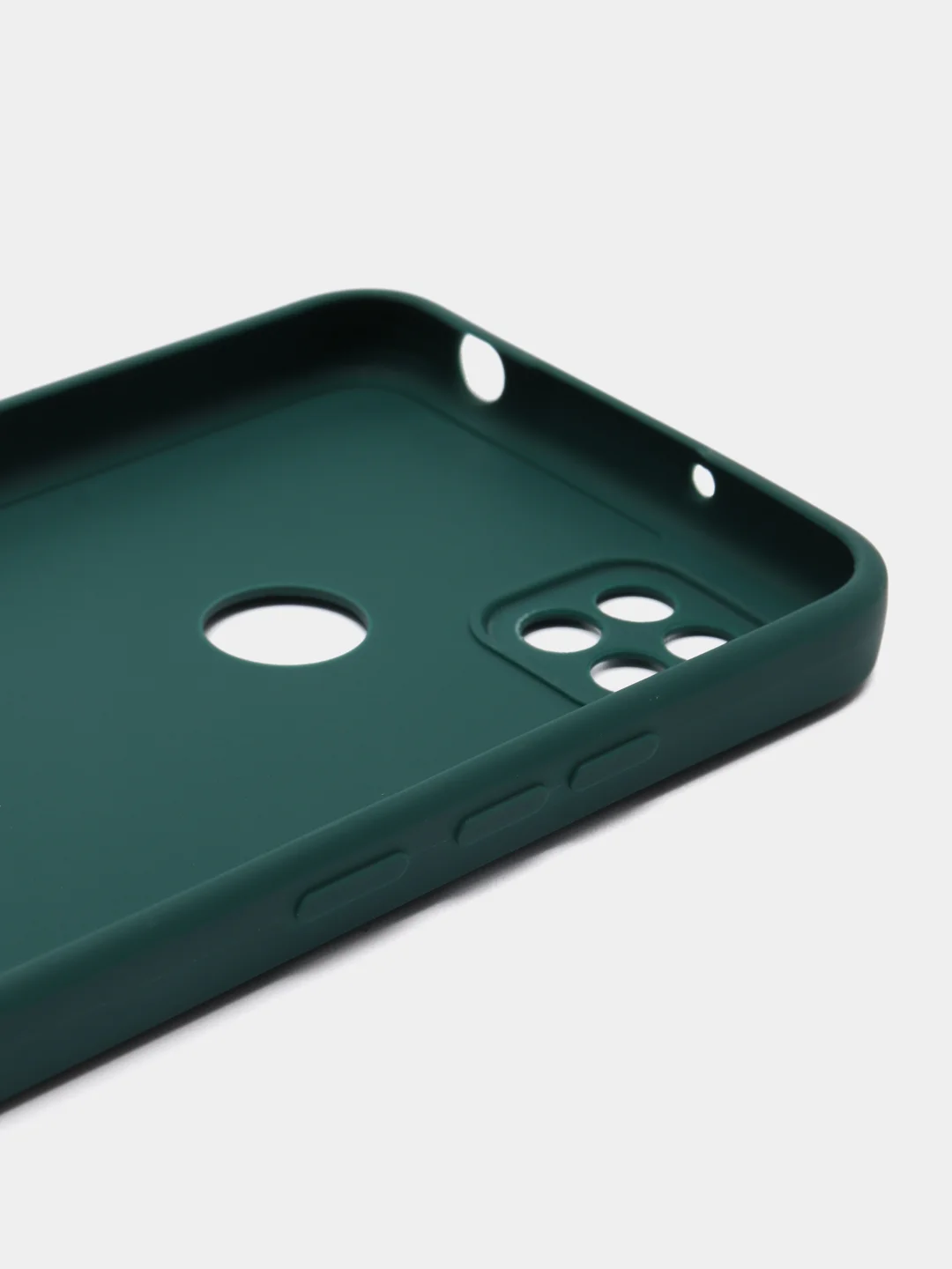 Тёмно-зелёный чехол Xiaomi Redmi 9C, Redmi 9C NFC, Redmi 10A (Редми 9С 9С НФС 10А)прозрачный силиконовый