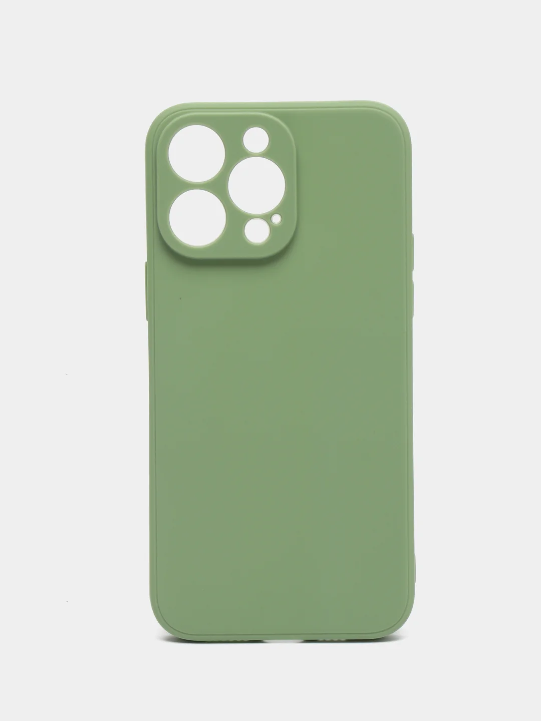 Зеленый чехол для iPhone 14 / 14 Pro / 14 Plus / 14 Pro Max (айфон 14) силиконовый
