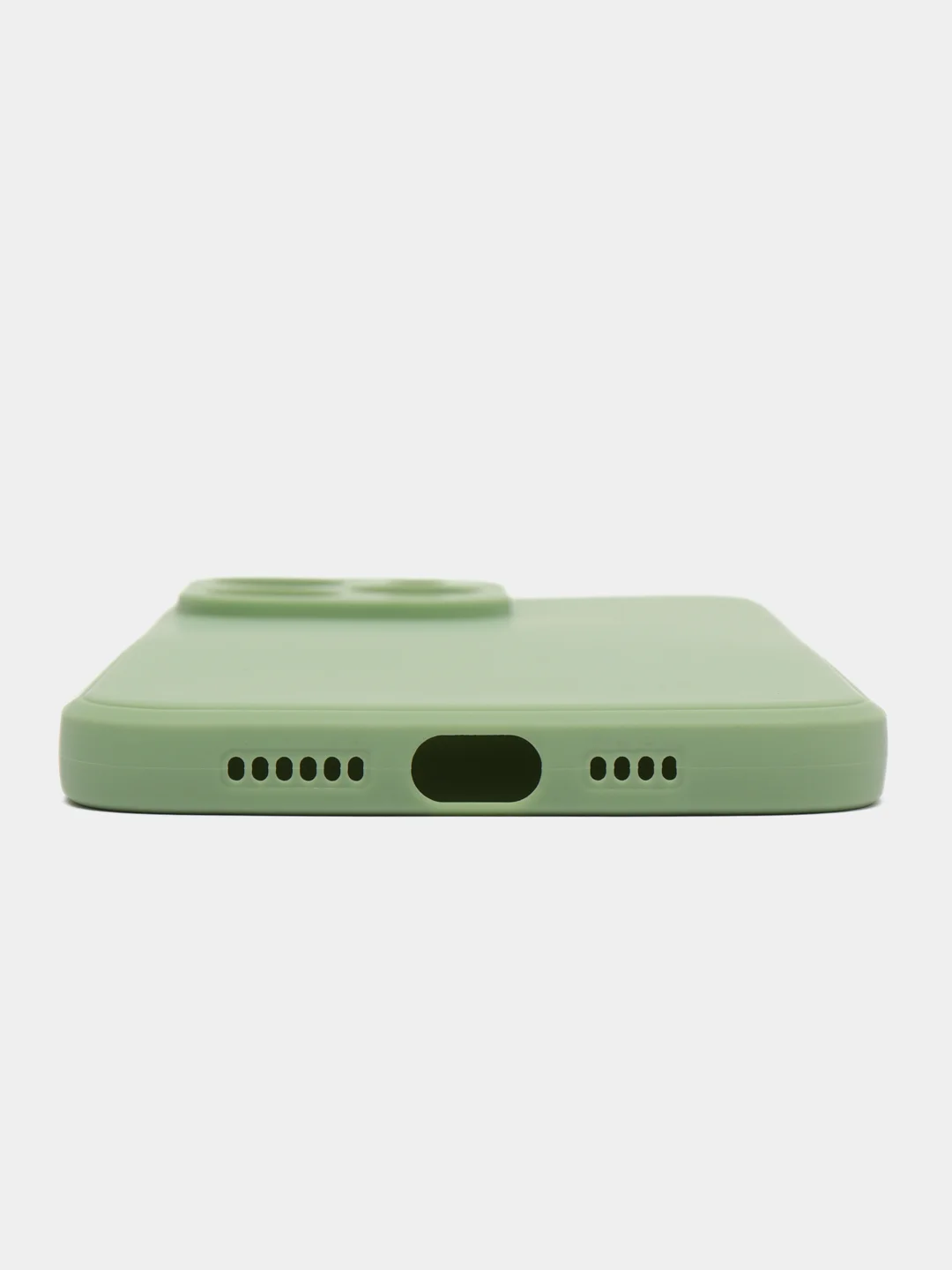Зеленый чехол для iPhone 14 / 14 Pro / 14 Plus / 14 Pro Max (айфон 14) силиконовый